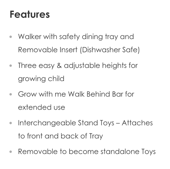 Smart Steps Dine N Play 3 in 1 Feeding Walker - Picture 15 of 15